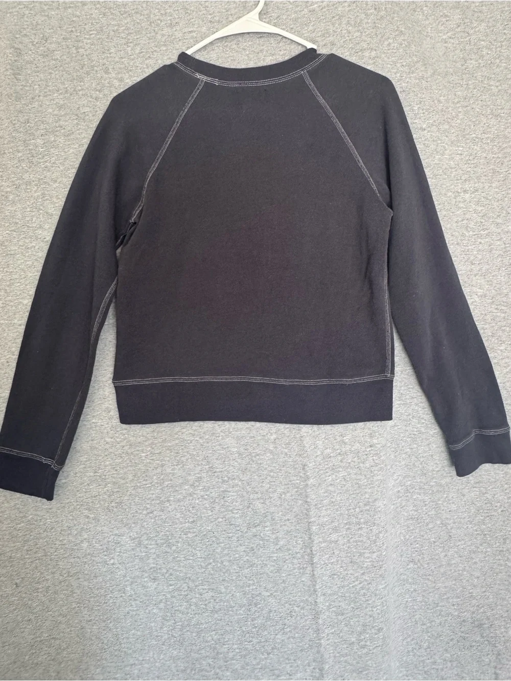 Abercrombie & Fitch Size Small Dark Navy Logo Crew Sweatshirt Y2K Normcore